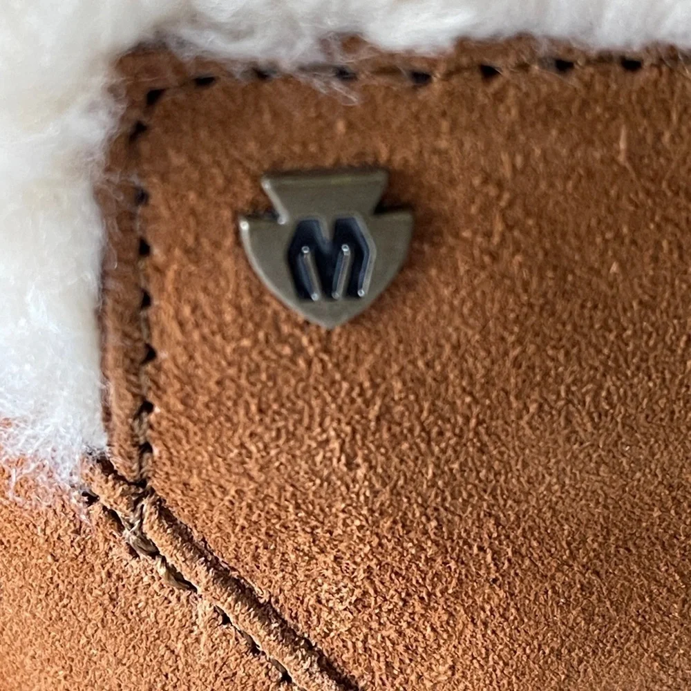 Minnetonka x Lottie Moss Shearling High Top Boots Brown | Size 6 NWT